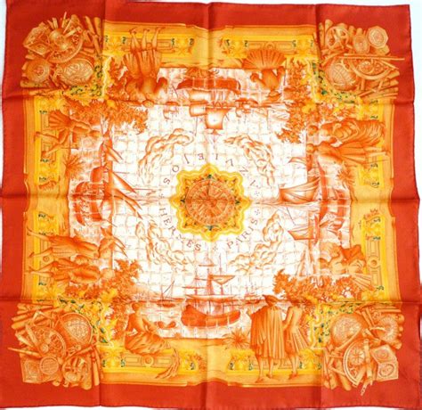 Hermes Silk Scarf Azulejos by Catherine Baschet 1992 Unworn